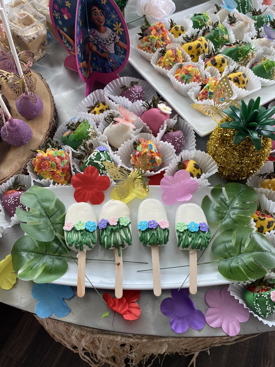 Btd_Sweets's tweet photo. An Encanto Luau Pt. 2 🏝🥥🎉✨ #oreotruffles #bananapudding #cakepops #EncantoMovie https://t.co/VQuTdZuqBq