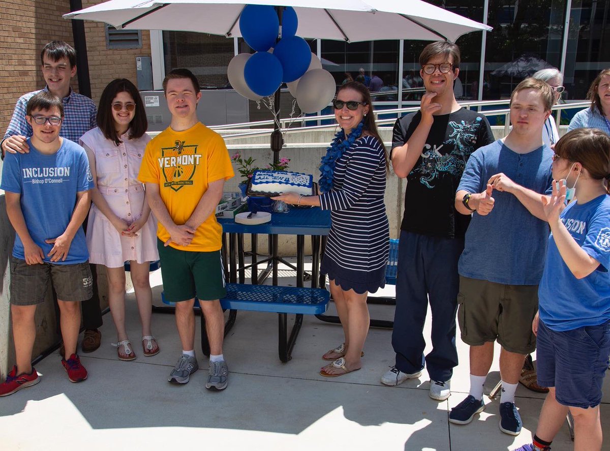 So happy to welcome our Expanded Services alumni and their families back for an afternoon gathering on the last day of school 💙🤍