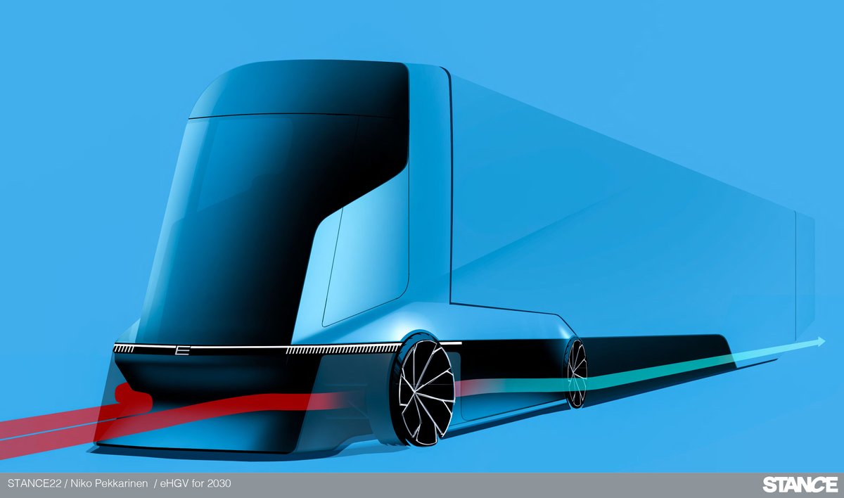 StanceFinland's tweet photo. https://t.co/FPpH7ulQKX 2022 STANCE Award Winning Vehicle Design project - eHGV by Niko Pekkkarinen https://t.co/YfYJpsMSCr