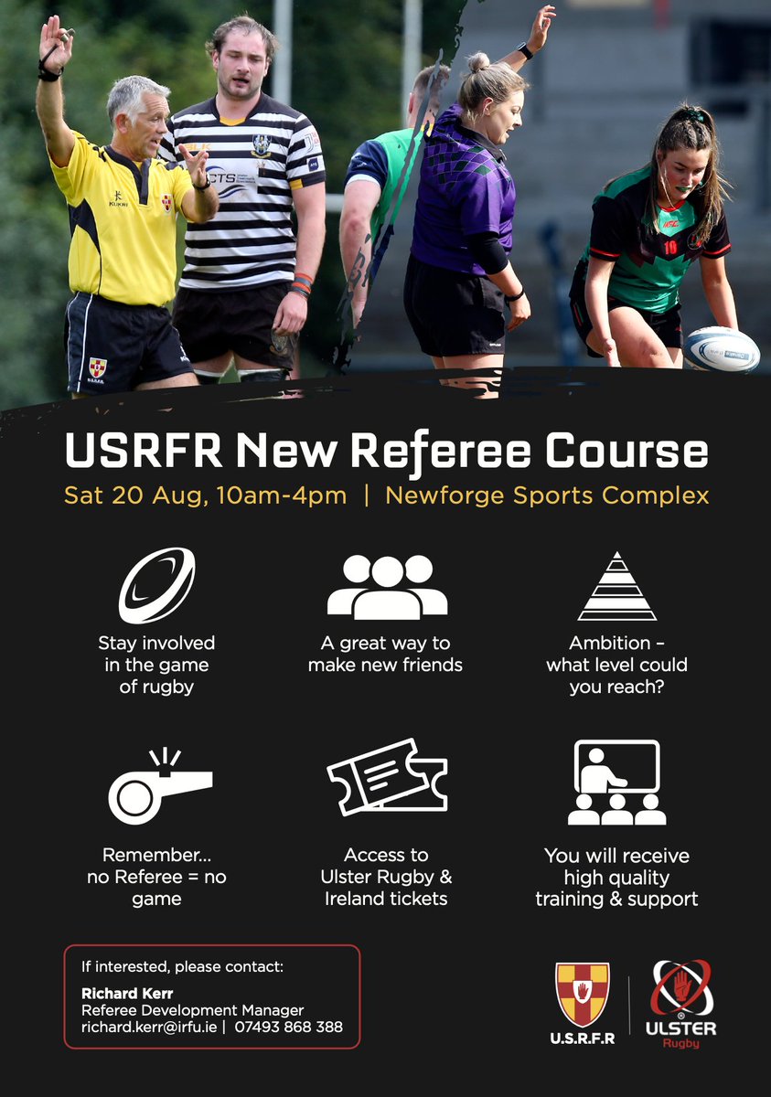 🏉 𝗡𝗘𝗪 𝗥𝗘𝗙𝗘𝗥𝗘𝗘 𝗖𝗢𝗨𝗥𝗦𝗘 🏉