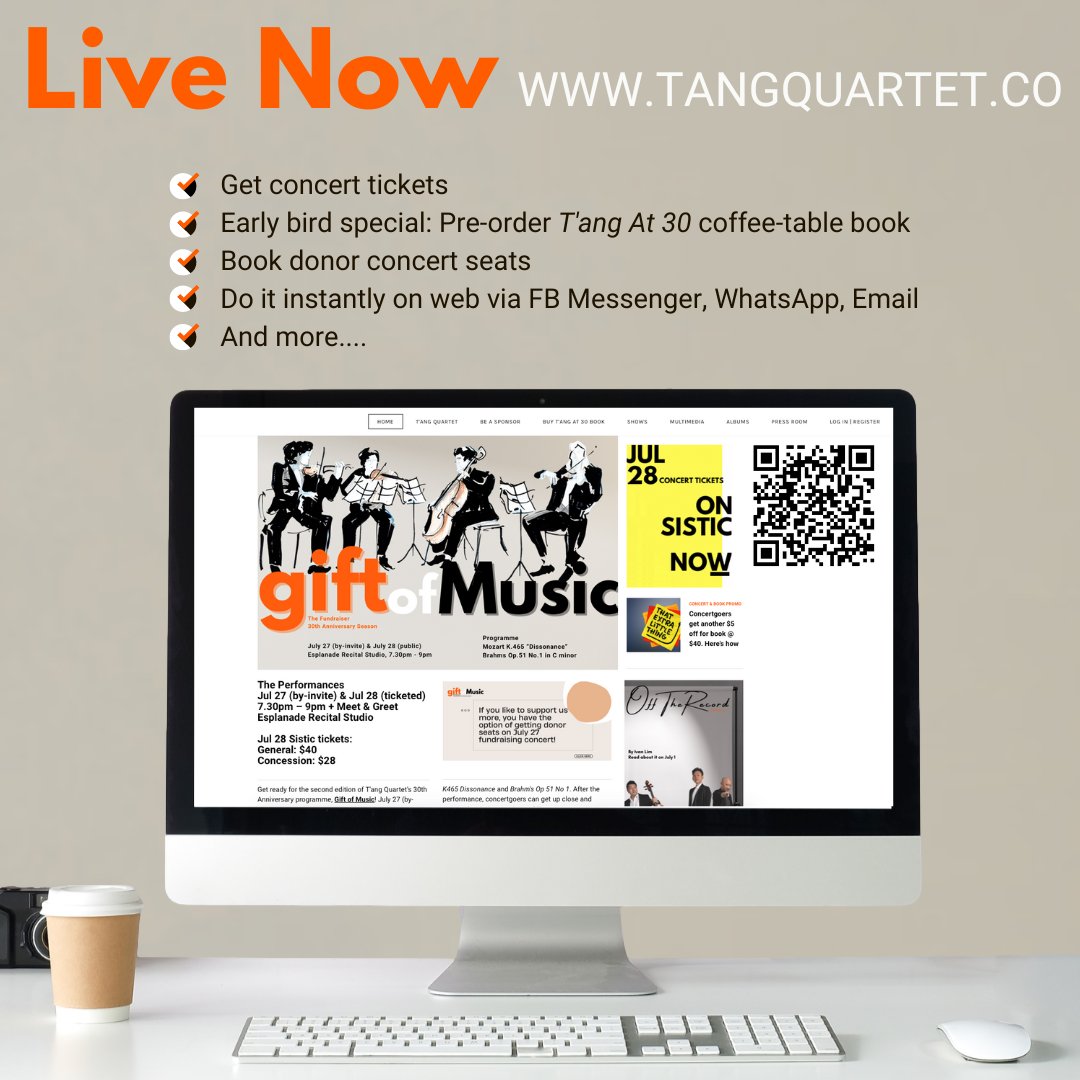 tangquartet's tweet photo. We have relocated! https://t.co/7zJh0vsO6e is now live. 

It is here where folks can find out everything about the Quartet, concerts, news and more. Along with it, we have also launched our fundraising initiatives.

#tangat30 #tangquartet #stringquartet #fundraiser https://t.co/XdsHDZzXug