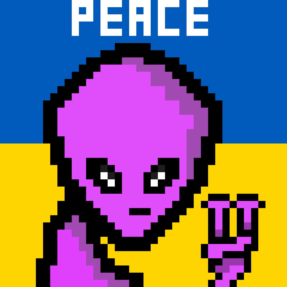 weirdalienfrien's tweet photo. Peace and stop the wars!
🏳️

https://t.co/SfVQu0COlI

#StopWarInUkraine #Peace #PeaceforUkraine #NFTCommunity #NFTs https://t.co/8hg5Pcfkq1