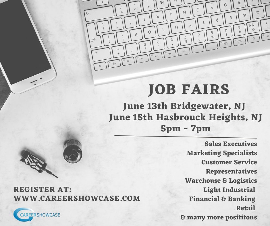 CSjobfairs's tweet photo. Tonight &amp; Wednesday night! 
Interview with multiple hiring companies.
Register now at https://t.co/Bz9APG0LFj
Hiring Manager? Call us to participate at 732-424-2532
#nj #newjersey #njjobs #newjerseyjobs #njhiring #newjerseyhiring #njjobfair #newjerseyjobfair #njcareerfair https://t.co/gMcM7OnlYn