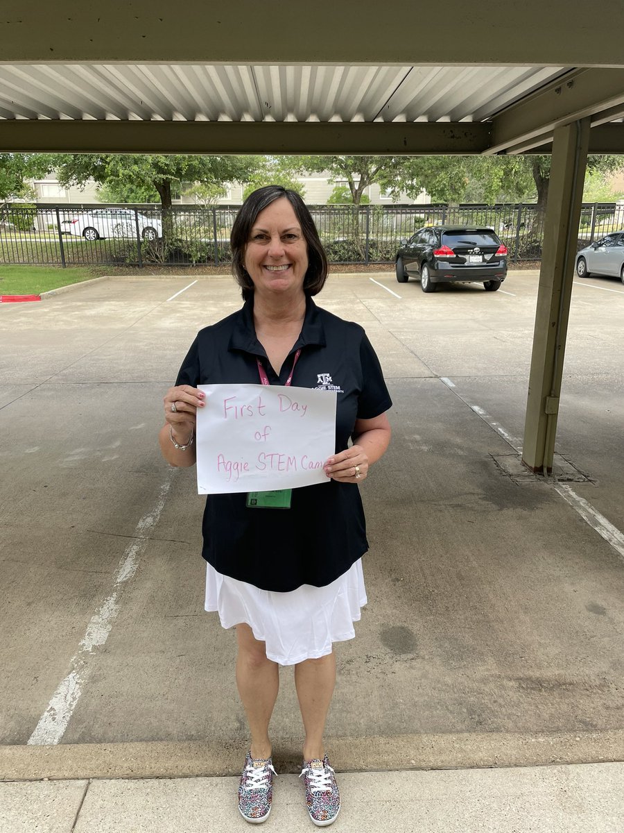 Howdy!  First day of Aggie STEM Camp.  I am ready!#aggiestem