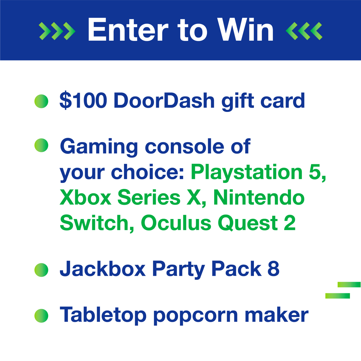 FidiumFiber's tweet photo. Take family game night to the next level with this prize pack. Follow @FidiumFiber and drop a 🍿 in the comments for a chance to win:

(1) $100 DoorDash gift card
(1) Gaming console of your choice
(1) Copy of Jackbox Party Pack 8
(1) Tabletop Popcorn Maker

Giveaway closes 6/17. https://t.co/64V4DYb7Kk