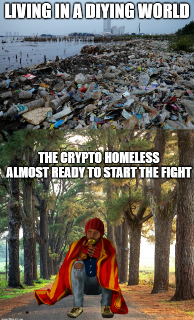 KryptoHomeless's tweet photo. Are you ready for the fight? 
#NFT #nftart #dispute #engagedart #ecology #movement #contest #fight https://t.co/CBd3YKwXtH