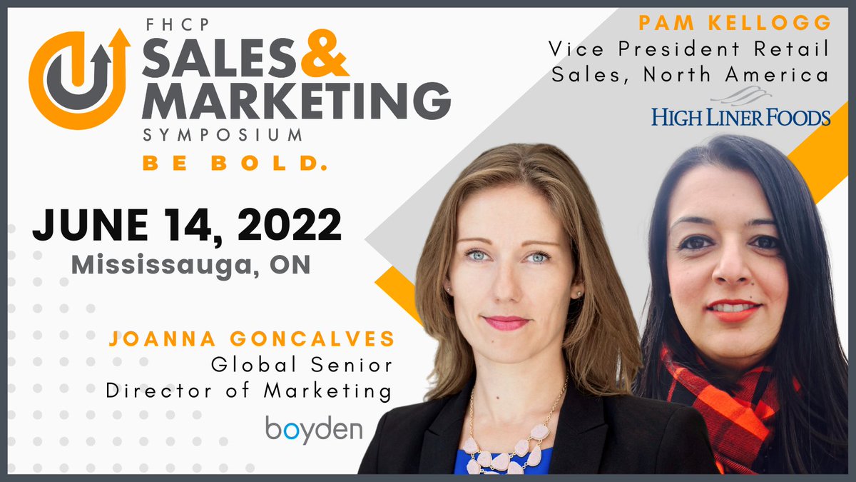 June 14 Event: #Boyden's Joanna Goncalves, Global Senior Director of Marketing, joins <a href="/FHCP_PASC/">FHCP / PASC</a> Sales &amp; Marketing Symposium #BeBold speaker line up in conversation w/ High Liner Foods’ #VP, Retail Sales NA, Pam Kellogg. Learn more or register here >> boyden.com/event/boydens-…