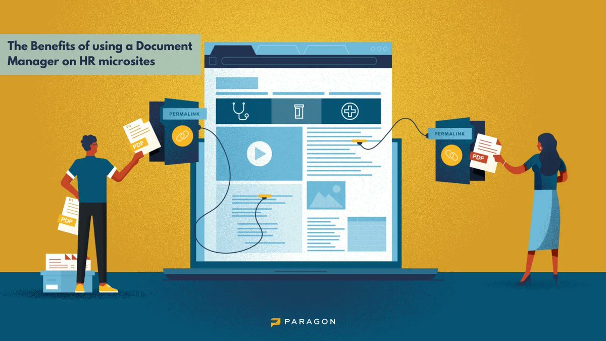 Paragon’s new Document Manager keeps all the important documents on an HR microsite well organized and up-to-date regardless of changing filenames.

Want to learn more about this? Check out our article. buff.ly/3NSwoRk

#documentsmanager #documents #hr #microsites #design