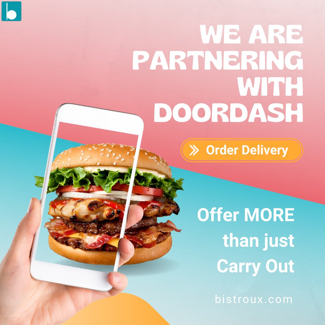 Offer both Carryout AND Delivery!

Learn more about BistroUX:zcu.io/Cuc3 

#restaurantstyle #restaurantstartup #restaurantbusiness #restauranttech #restaurants #onlineorder