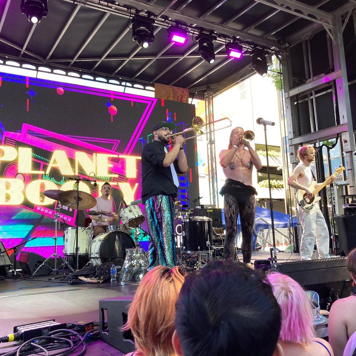 Playing for Pride is one of our greatest joys. To be considered an ally in the fight for equality &amp; inclusion is a high honor. Yesterday was so full of beauty, color, love, &amp; hyper charged sexual energy we felt right at home and didn’t want to leave. Until next time, Sactown 💘