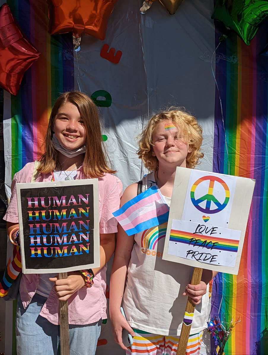 KHPS GSA participated in a Pride Walk &amp; Picnic at Centennial CVI today with several other #ugdsb schools. Celebrating #PrideMonth! 🏳️‍🌈