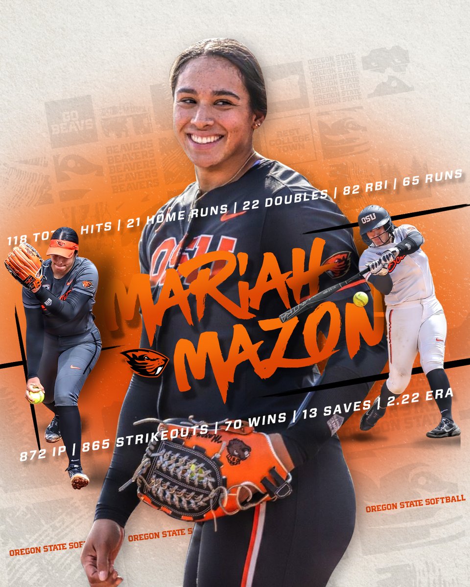 BeaverSoftball's tweet photo. Ri made a name for Oregon State softball.

- Record setter
- All-American
- Legend

#GoBeavs https://t.co/PDFgpbq87a