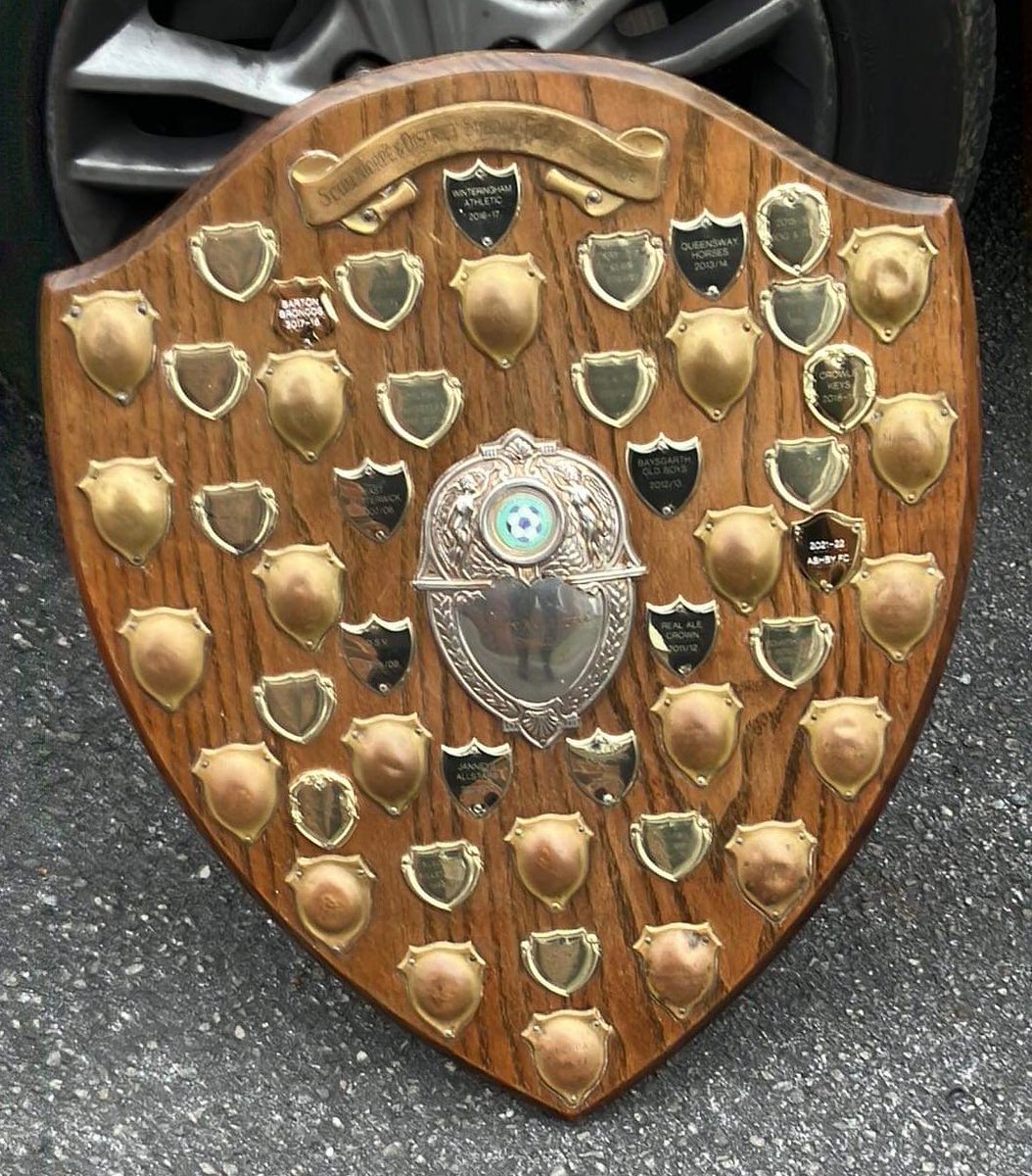 forzaashby's tweet photo. Ashby FC Not so proud winners of the Peter Andrè FairPlay shield 2021-2022. #NiceGuysNeverWin https://t.co/9s4BN4OXS6