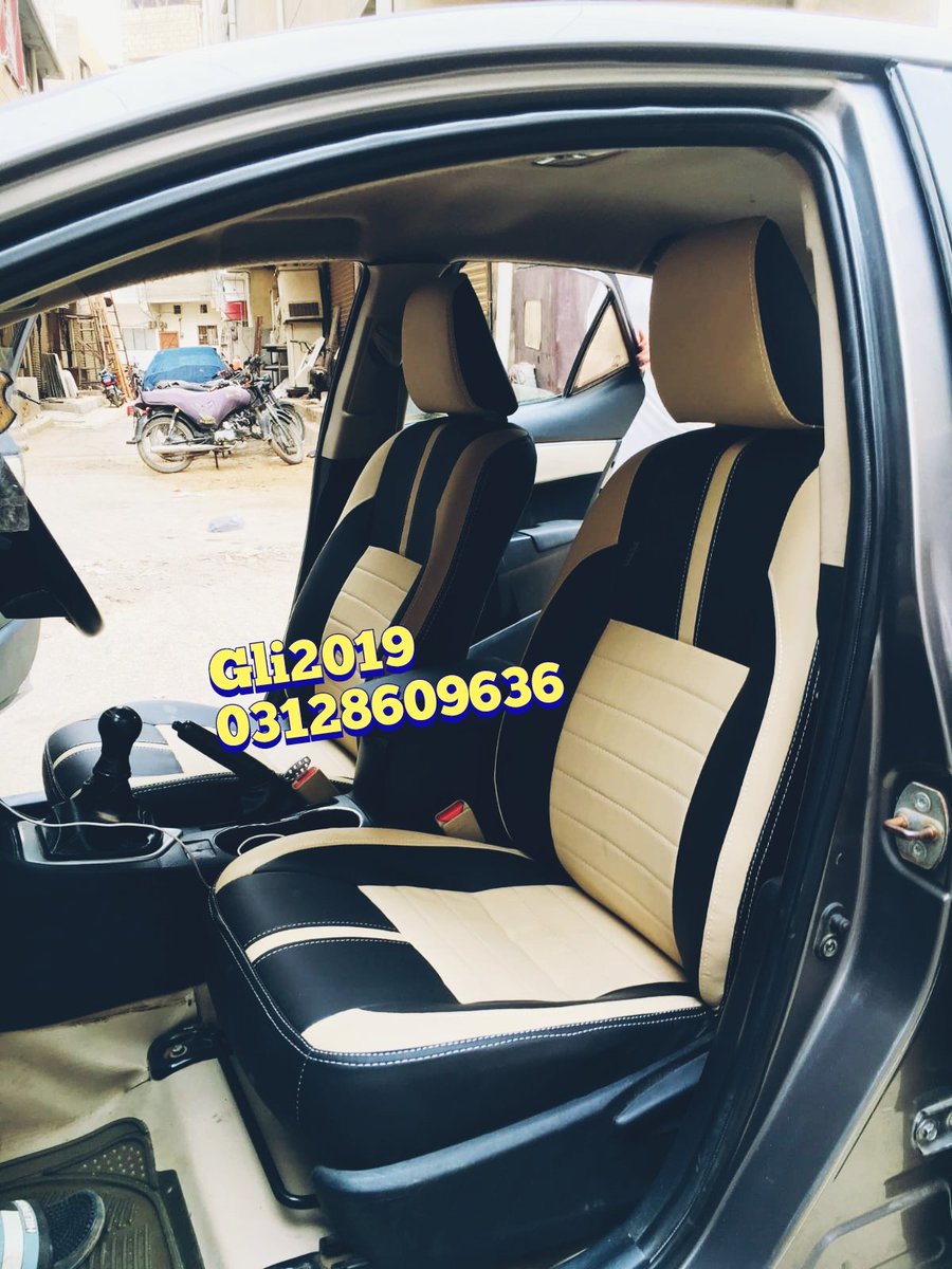 INTERIOREXPART's tweet image. SEAT COVERS AVAILABLE 
TOYOTA COROLLA 2019 MODEL
SCRATCH PROOF LEATHER
SYNTHETIC LEATHER QUALITY
STEERING STITCH
KARACHI fb area block 16
03128609636
#TOYOTA #toyotagli #toyotaGrande #corolla #Corollaaltis