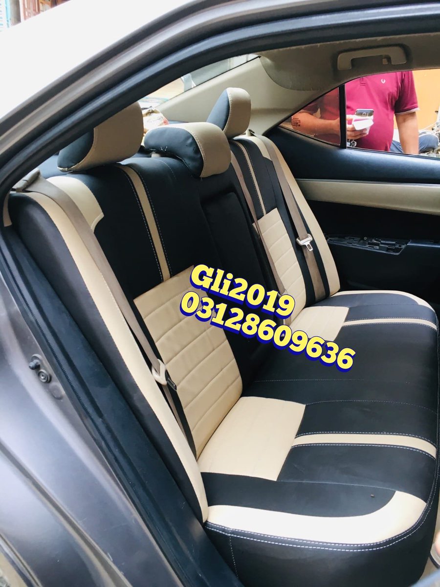 INTERIOREXPART's tweet image. SEAT COVERS AVAILABLE 
TOYOTA COROLLA 2019 MODEL
SCRATCH PROOF LEATHER
SYNTHETIC LEATHER QUALITY
STEERING STITCH
KARACHI fb area block 16
03128609636
#TOYOTA #toyotagli #toyotaGrande #corolla #Corollaaltis