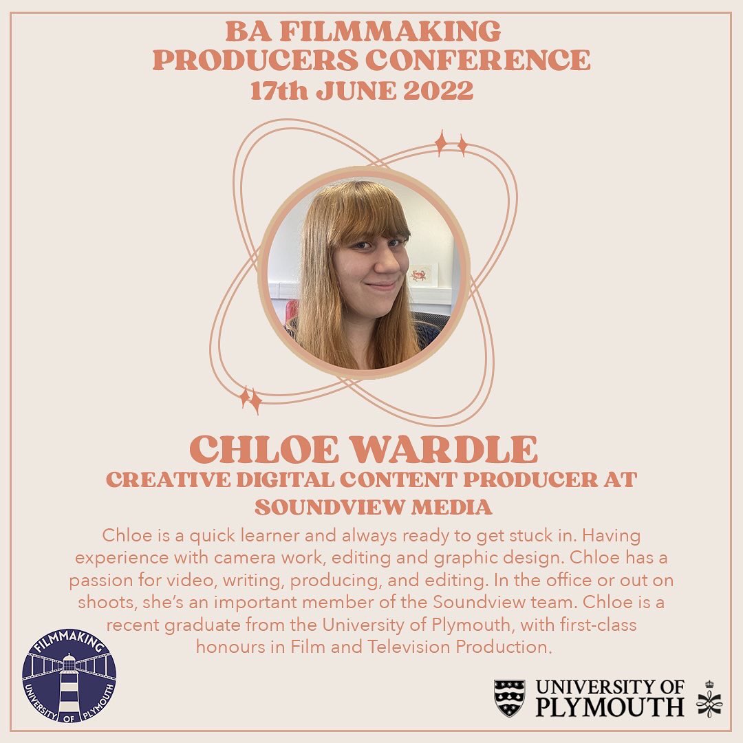 PLYMPRODUCERS's tweet photo. 4 days to go, and our reminder for today is last year’s graduates, Chloe and Matt! Definitely two to look out for, especially for our most recent third years who celebrated their graduate festival @PlymUni last Friday! Make sure you get your ticket! https://t.co/cW6dlurfxK