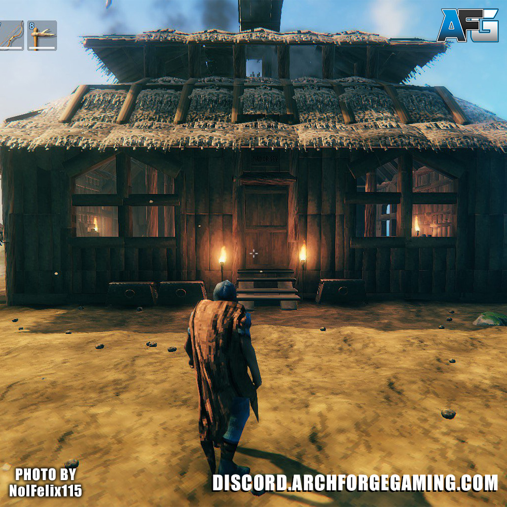 ArchForgeGaming's tweet photo. NolFelix115 shows off his home in Valheim! Seem cozy too! #valheim #gamersunite #gamingcommunity https://t.co/ncmp0NAHxk