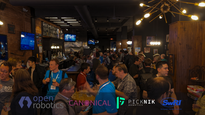 And that's a wrap! PickNik had a great time with @OpenRoboticsOrg, @SwRI, and @Canonical at #Automate. We hosted over 70 roboticists at the Open Source Robotics Meetup. Check out our events page: picknik.ai/events  to meet up in the future! #automate2022 #ROS #Robotics