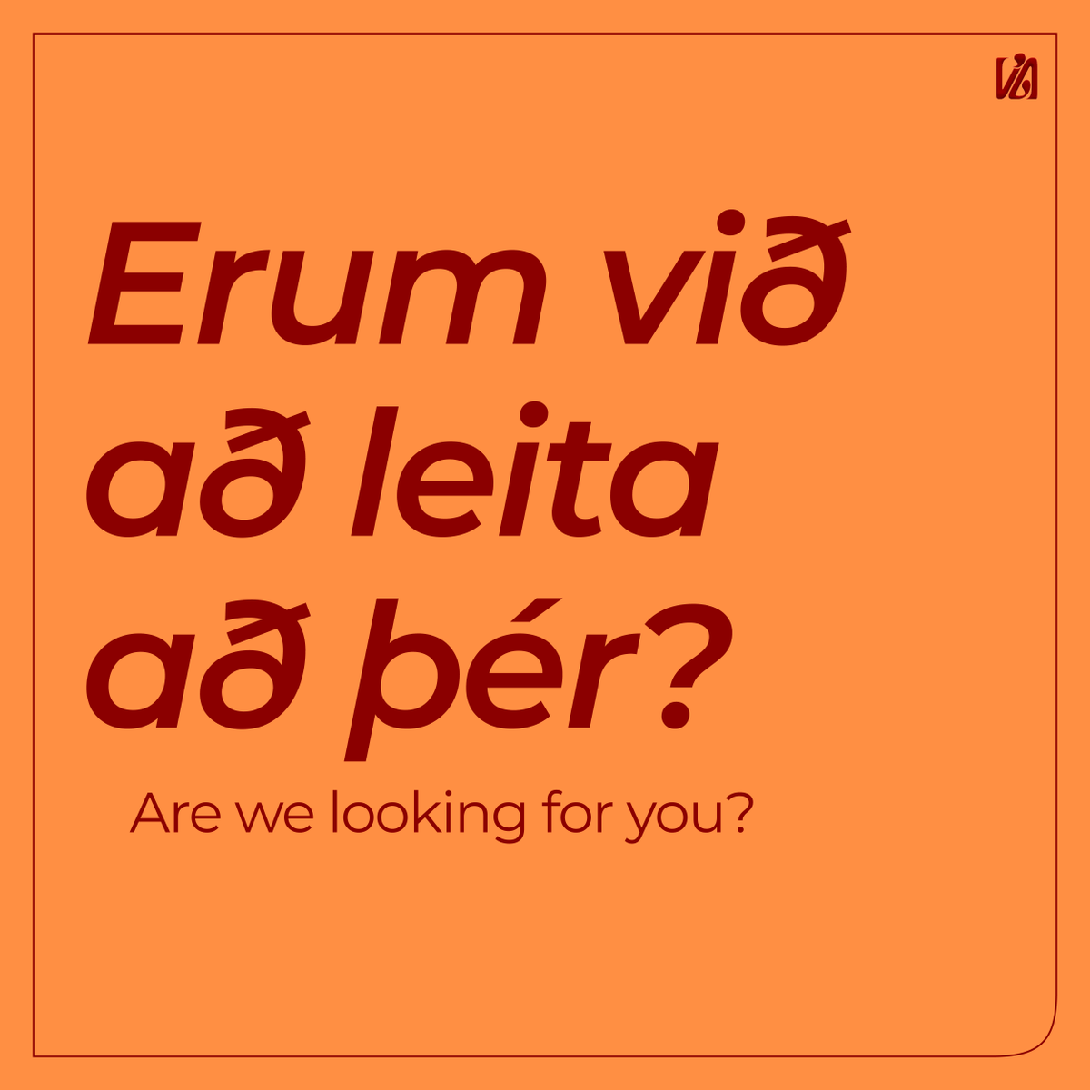 Okkur vantar liðsauka!

Ef þú hefur áhuga á að auka reynsluna þína í ritstjórn, textaskrifum, liststjórn, markaðsstjórn eða hverju sem er sem þér finnst að Ví gæti hagnast af, endilega sendu okkur póst á via@via.is!