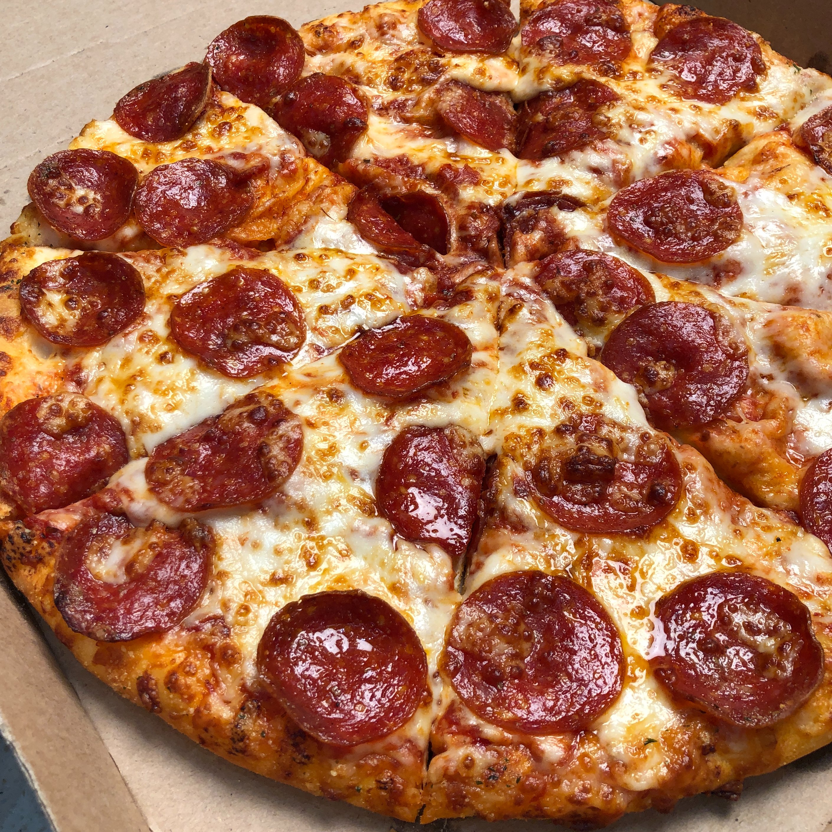 dominos pepperoni pizza slice