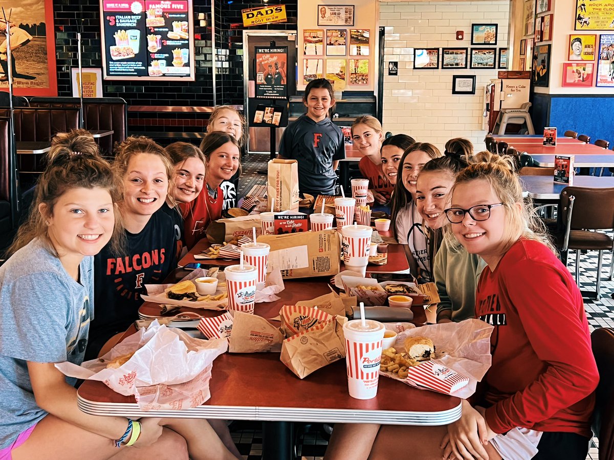 Little lunch action before the start of D-One camps in Fort Wayne today!