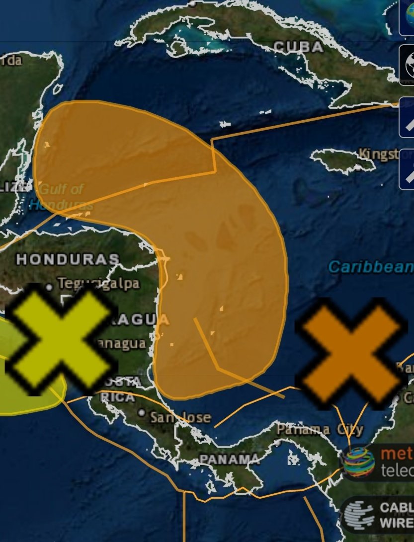 Fuertes lluvias para #Nicaragua y #Honduras podría dejar un fenómeno climático que tiene el 40 por ciento de probabilidades  de convertirse en Depresión Tropical indicó  un comunicado del <a href="/NHC_Atlantic/">National Hurricane Center</a> <a href="/VivaNicaragua13/">Viva Nicaragua</a> 
@SINAPREDnic