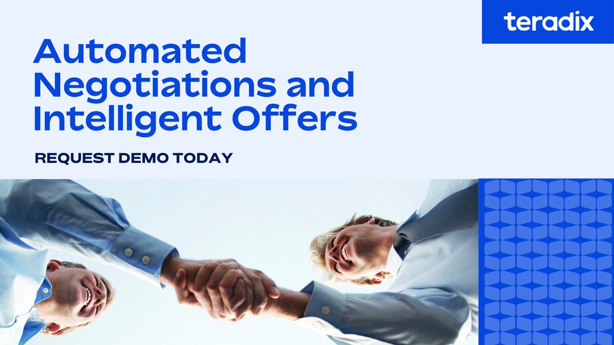 TeradixInc's tweet photo. Teradix advanced AI technology offers far more advanced capabilities. A key strategic advantage is gained through the AI’s ability to enable automation of the bidding process.
With Teradix Solutions you can save 15-30% of your spending with reverse auctions! https://t.co/l9dahrmQ0S