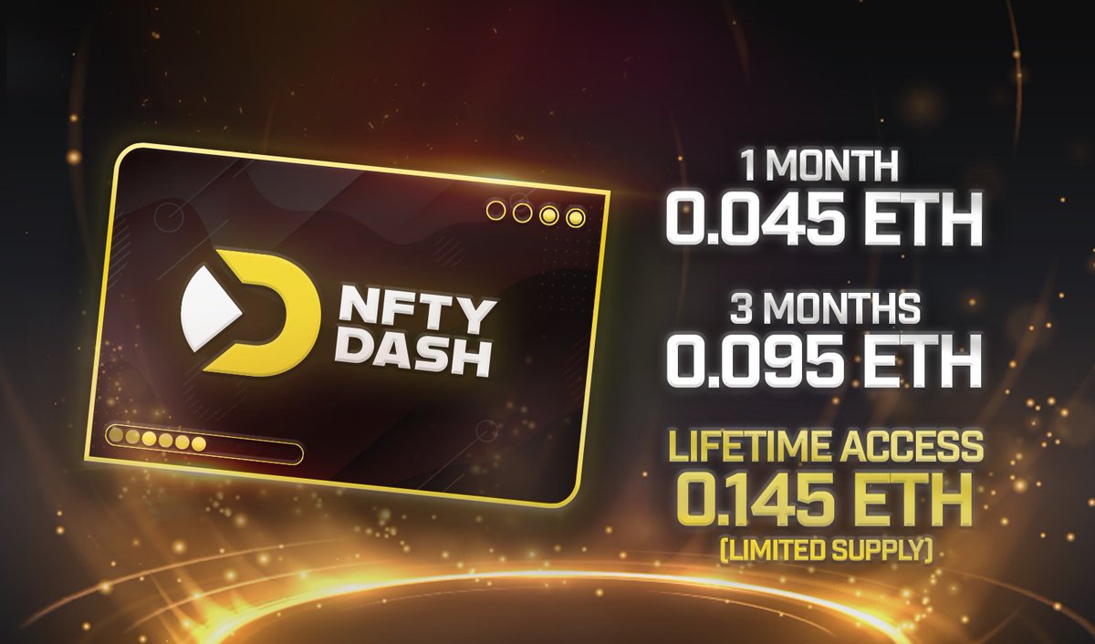 🙌 Yes, the markets are in a tough spot right now, but it won't be forever. 

HERE'S the pricing for our 1 month 3 month and lifetime access!

💫 1 month: 0.045 ETH ($55)
💫 3 months: 0.095 ETH ($115)
💫 Lifetime: 0.145 ETH ($175)

All options will be available on launch.