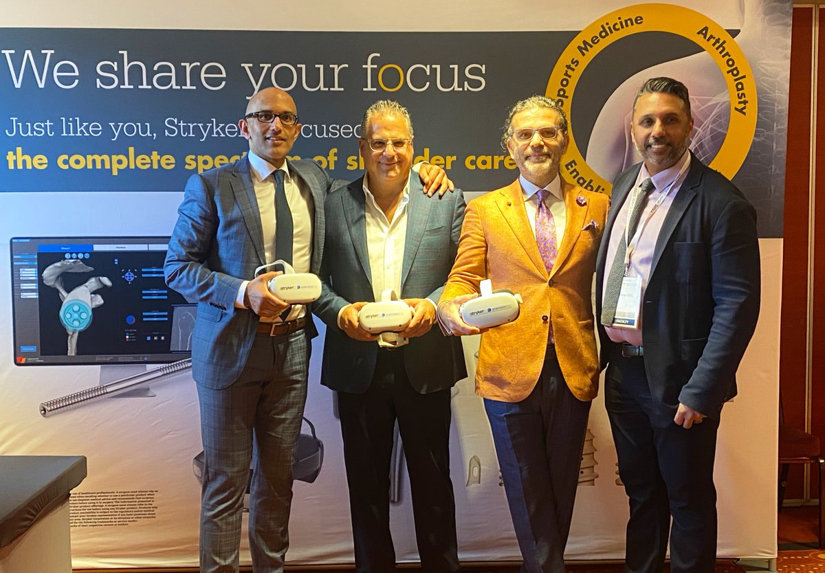 PrecisionOSVR's tweet photo. @NSC_2020 Nice Shoulder Course  2022 – complete! ✅ 
Teams @Stryker_ST and @PrecisionOSVR  have spent 3 active days, showcasing the training module for Stryker’s Tornier Perform™ Humeral Stem system along with holding VR discussions and workshops. https://t.co/CTiO5uWSkr