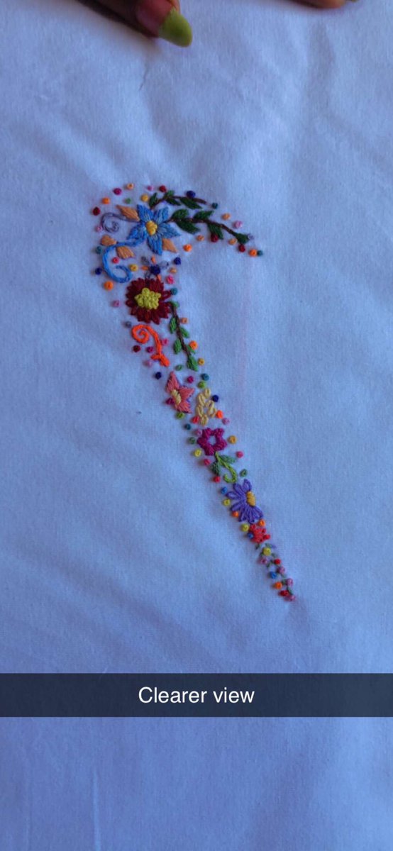 deryn_fluo's tweet photo. I ‘hand’-embroidered the Nike logo using flowers🥺
Please rt and patronize me 🙏🏿🧍🏾‍♀️ https://t.co/6czWO4f99d