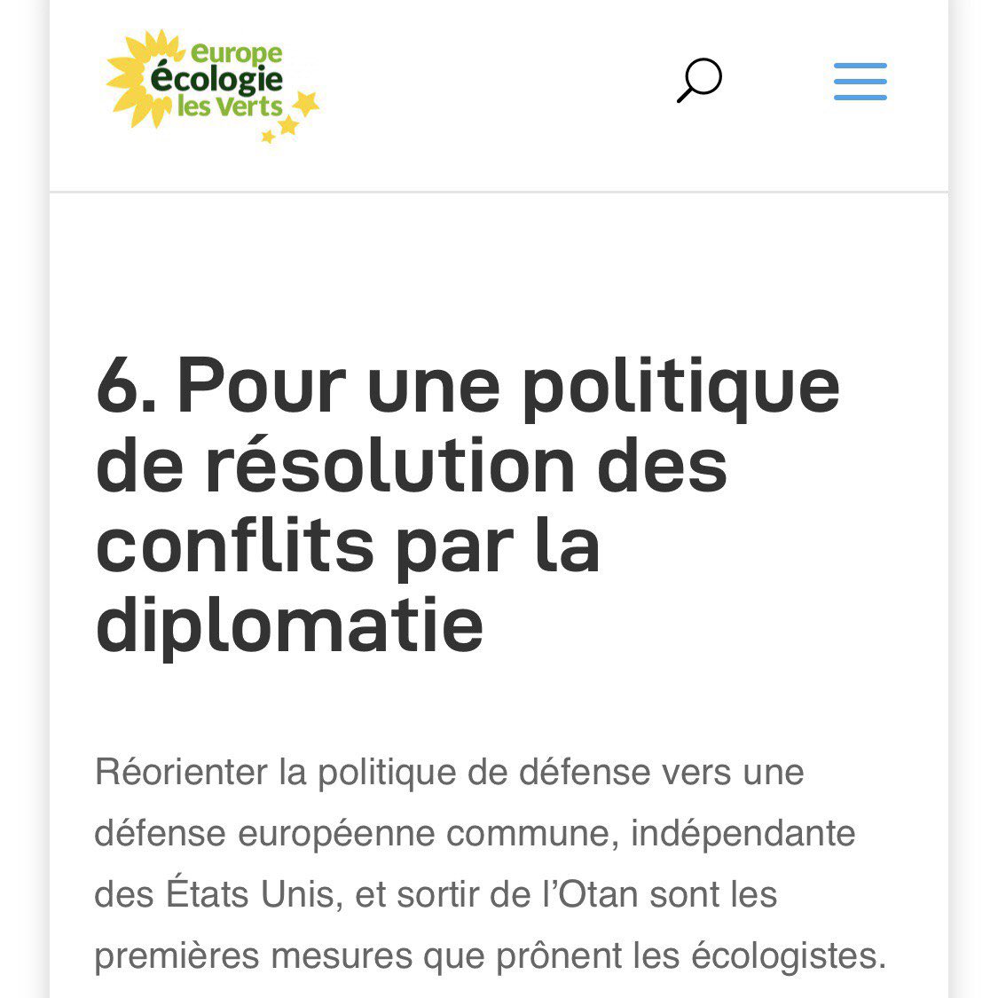 JeunesMacronEdN's tweet photo. 🚨🚨 Fragrant délit de fake news pour la candidate #NUPES en Europe du Nord, @Cha_Minvielle pour @EelvUk. Magie de ces écologistes : d’un coup de baguette magique, « on ne veut pas sortir de l’OTAN ». Nous lisons bien votre programme disponible en ligne ? https://t.co/ZZvmragWTI