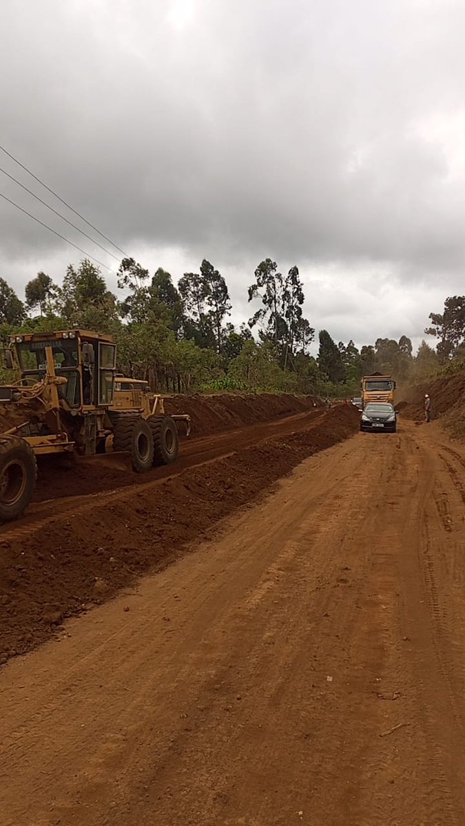 Tarmacking of Kaelo_Kamukunji_Mutuati Road progressing well. Thank you residents for your continued support.