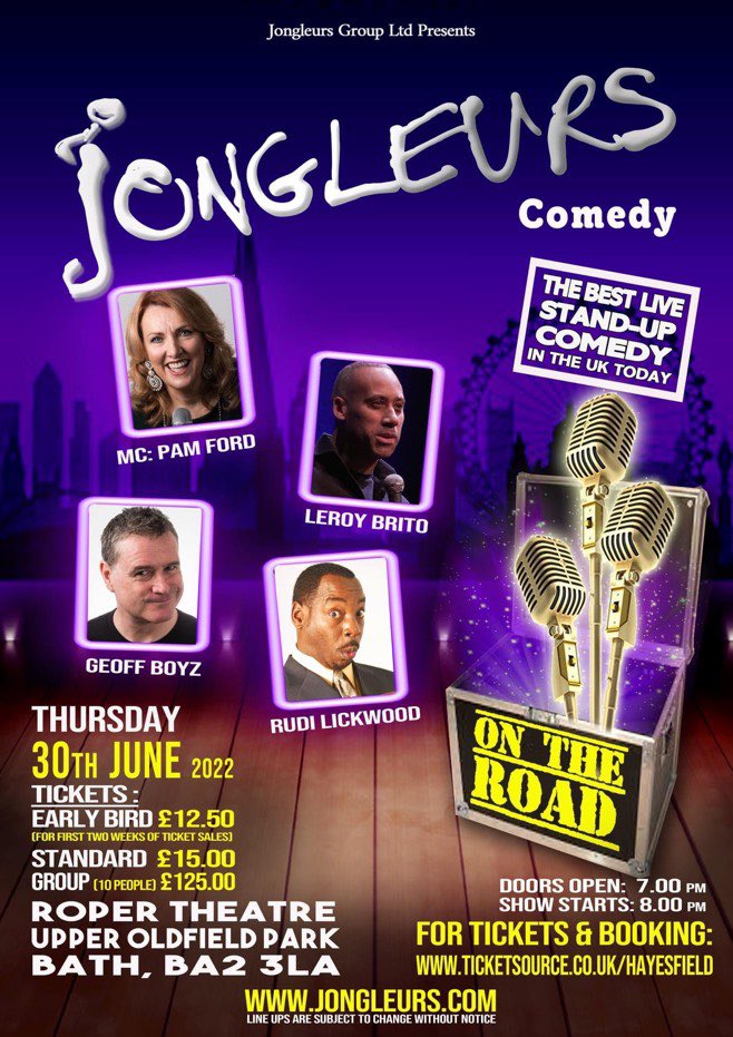 Great night out get your tickets.