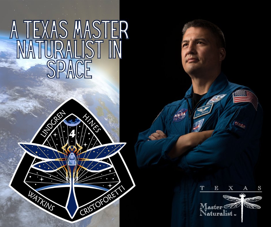 Tune in for a Texan's view of space with NASA Astronaut <a href="/astro_kjell/">Kjell Lindgren</a> LIVE from <a href="/Space_Station/">International Space Station</a> this Tuesday at 3:30-->bit.ly/NaturalistInSp…

#Crew4 Commander Kjell Lindgren is also a <a href="/TexasMasterNat/">TX Master Naturalist</a> volunteer, helping conserve Texas natural resources 🌿

<a href="/NASA_Astronauts/">ARCHIVED NASA Astronauts</a>