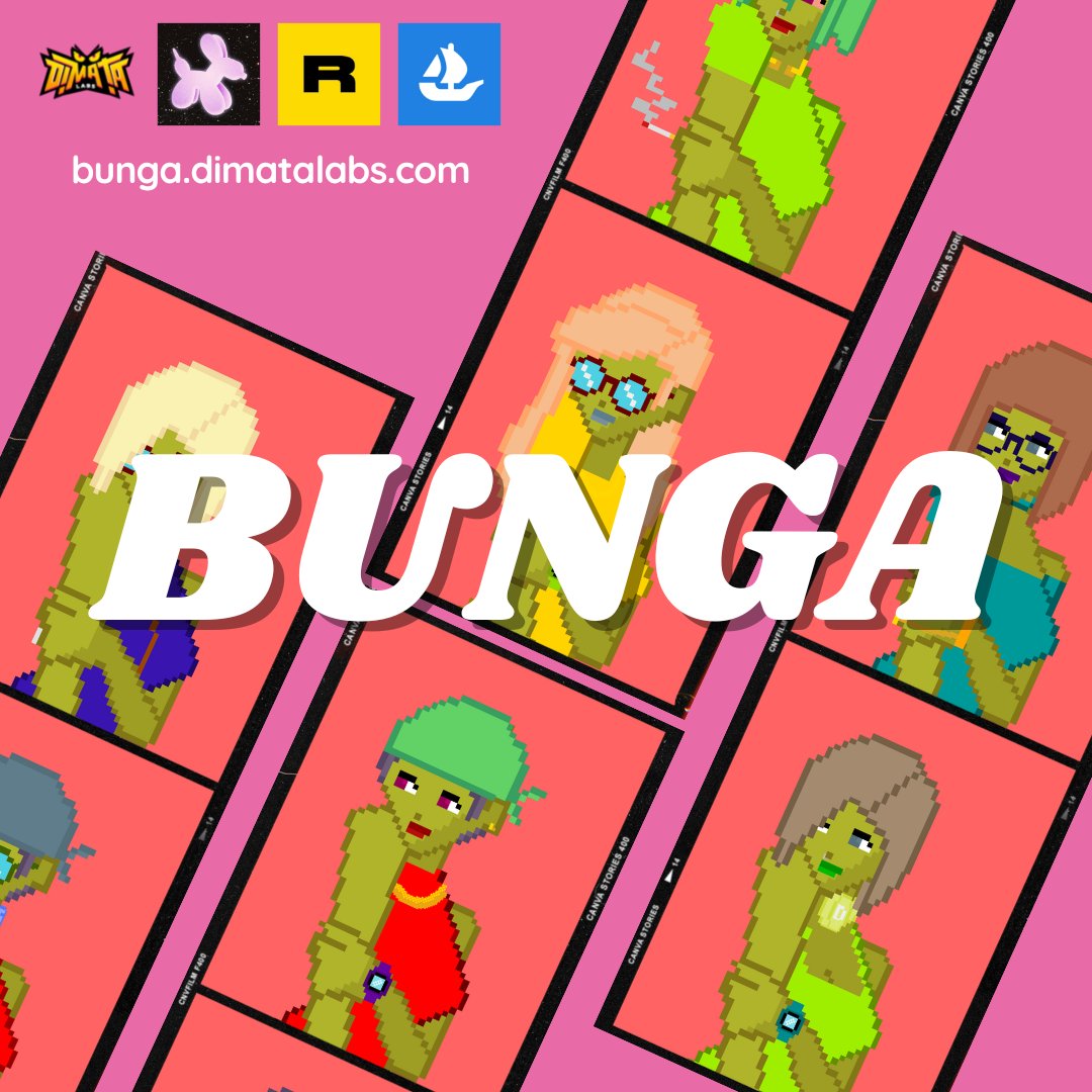 BUNGA COLLECTION | #NFT PROJECT | #POLYGON NFT

linktr.ee/bungadimatalabs

#nftcommunity #nftart #nfts #nftcollector #NFTcollectibles #nftdrop #nftcollectors #digitalart #pixelart #pixel #opensea #rarible
 #LUXY