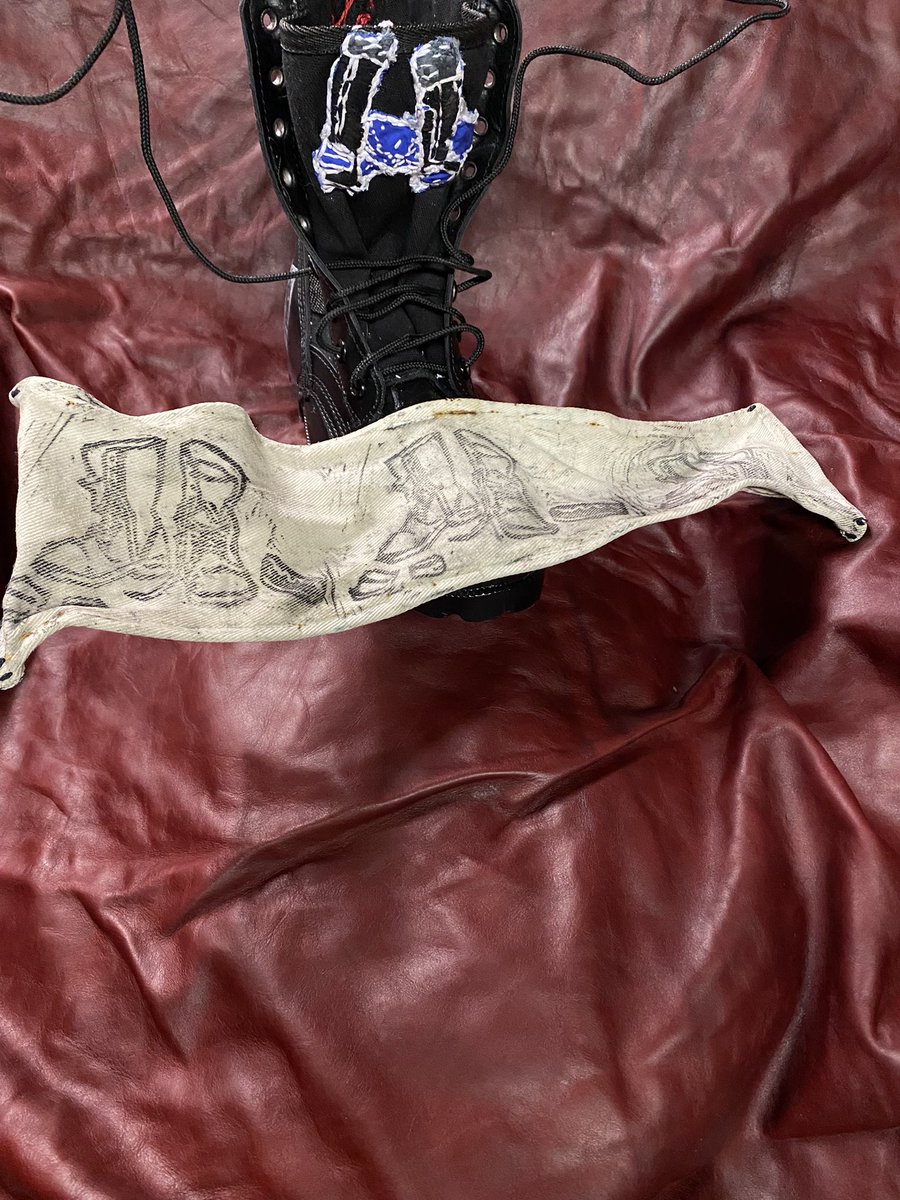 SFLeatherDist's tweet photo. Take home a piece of art created from an ordinary boot by a local queer artist at Saturday's Ringold Revival Block Party and Boot Walk. See a preview - and bid in advance - at https://t.co/97KFWztcVa. Pictured: boots by @ElliottCNathan, Houston Oak, @johnnybotts, and Josh Katz. https://t.co/wDp6gtHvRm