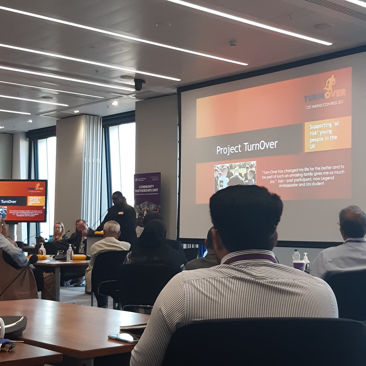 Our Course Leader <a href="/Garvinsnell/">Garvin Snell</a> has been letting the new <a href="/LBofHounslow/">Hounslow Council</a> councillors know all about our work at their Community Partnerships meeting this evening.