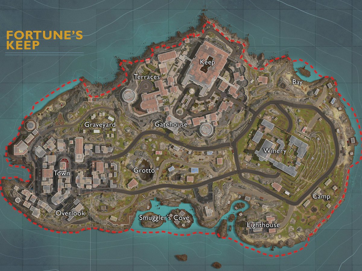 AleexBlaze's tweet image. Así es Fortune's Keep al completo, el nuevo mapa de resurgimiento que llegará a #Warzone con la Temporada 4.
