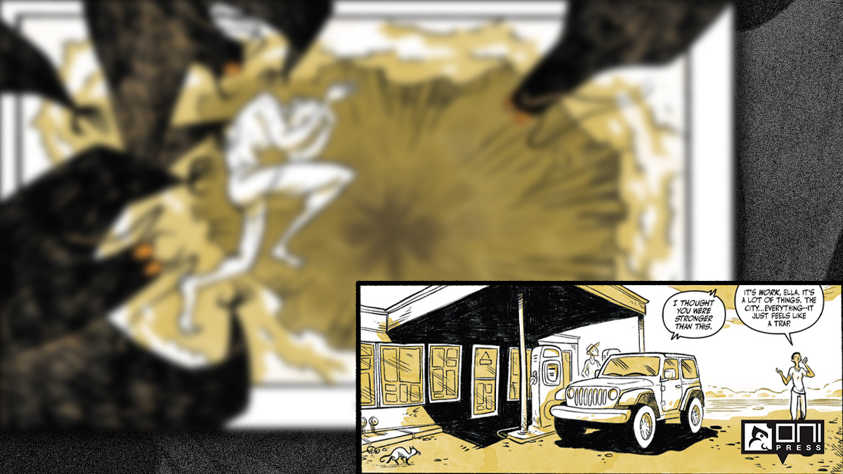 OniPress's tweet photo. Like your #graphicNovels creepy & unsettling? You're gonna love this one! When a PI heads to #SilkHills looking for a missing troubled youth, she finds out just how wrong things can go in a small town.
@Brian_Level, #RyanFerrier, @KateSherron, @CCrank
#OniPress #NewRelease https://t.co/n2TVHlagxF