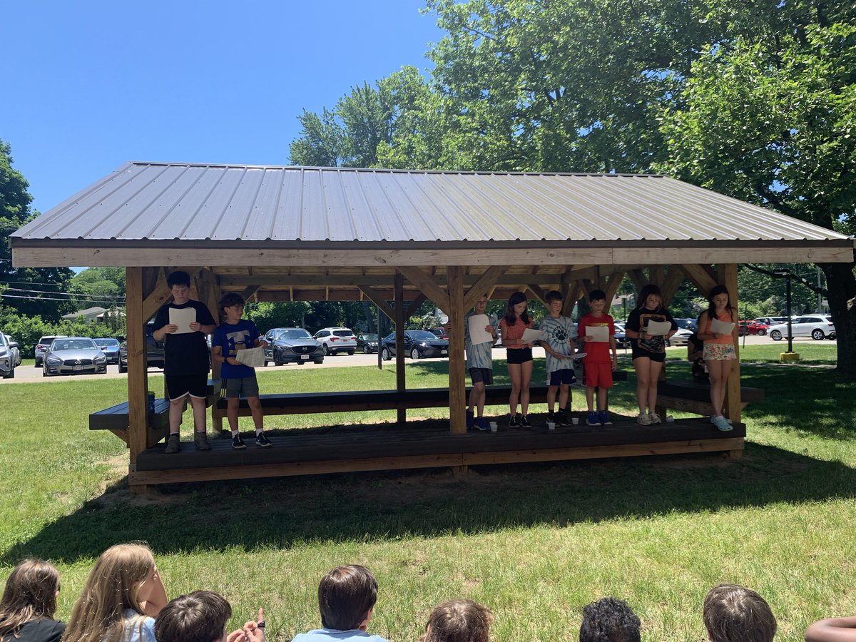 MissG5th's tweet photo. Phenomenal reader’s theater play performed by this group of 5th graders in our outdoor classroom! “Ayanna The Brave” available on Storyworks! https://t.co/fNs95AxCnL