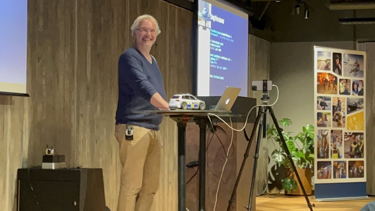 Frederik Wallner - goto Mastodon (@_fwal) on Twitter photo Thanks for the most intense <a href="/cocoaheadssthlm/">CocoaHeads Stockholm</a> meetup yet where @pardeike from the Swedish police authority live coded(!) a gRPC client and server in Swift into a police car and SwiftUI client and successfully connected the two. 👏🚔🎵 #sthlmtech Thanks for the most intense <a href="/cocoaheadssthlm/">CocoaHeads Stockholm</a> meetup yet where @pardeike from the Swedish police authority live coded(!) a gRPC client and server in Swift into a police car and SwiftUI client and successfully connected the two. 👏🚔🎵 #sthlmtech