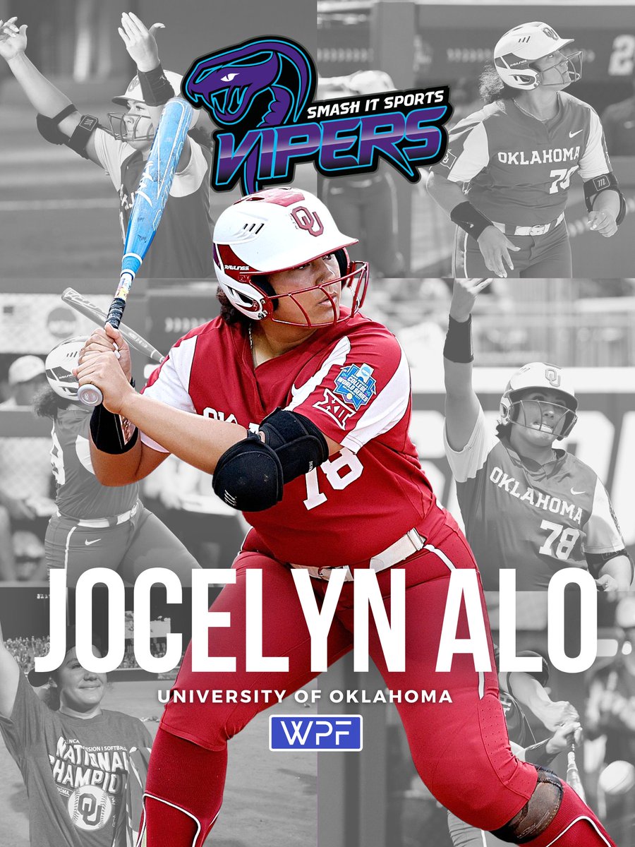 Women's Professional Fastpitch (@wprofastpitch) on Twitter photo ππ ππ€π© π€πͺπ§ ππππ’π₯...π
The <a href="/SmashIt_Vipers/">Smash It Sports Vipers - Pro Womens Fastpitch Team</a> sign the <a href="/NCAASoftball/">NCAA Softball</a> Career Home Run Record Holder, 2x <a href="/OU_Softball/">Oklahoma Softball</a> National Champion, and 2022 WCWS Most Outstanding Player... @78jocelyn_alo!
Welcome to WPF, Jocelyn! ππ ππ€π© π€πͺπ§ ππππ’π₯...π
The <a href="/SmashIt_Vipers/">Smash It Sports Vipers - Pro Womens Fastpitch Team</a> sign the <a href="/NCAASoftball/">NCAA Softball</a> Career Home Run Record Holder, 2x <a href="/OU_Softball/">Oklahoma Softball</a> National Champion, and 2022 WCWS Most Outstanding Player... @78jocelyn_alo!
Welcome to WPF, Jocelyn!