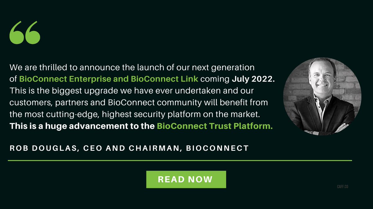 BioConnect announces the next release of BioConnect Enterprise software 5.1 and BioConnect Link 1.4.2, which will be available as part of BioConnect's Trust Platform by July 2022. Read the full Press Release here: bwnews.pr/3tAOvDP

#biometrics #newtechnology #Security