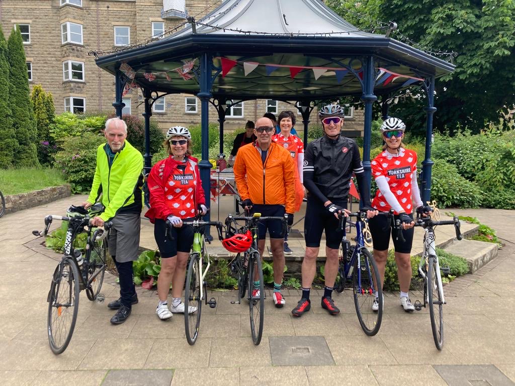 GerryDanjoux's tweet photo. Brilliant day #cycling yesterday on @bettys1919 #RascalRide! 80 miles and as always excellent organisation and catering by Melanie and the team! https://t.co/qsEMiBy19u