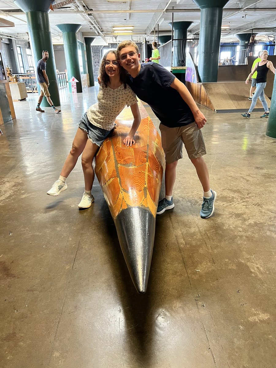 The City Museum in St. Louis is chock full of amazing spaces for kids to discover and explore, including the world’s largest working pencil! <a href="/explorestlouis/">Explore St. Louis</a> <a href="/citymuseum/">City Museum</a> #stlouis #citymuseum #familyattractions