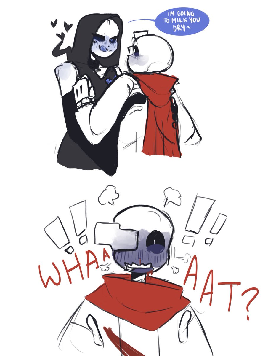 Skelebeeton's tweet photo. Highly requested AfterDeath with Yasified Reaper
L!Reaper takes friendly flirting too seriously💙
#undertaleAU https://t.co/OFMXtojaLE