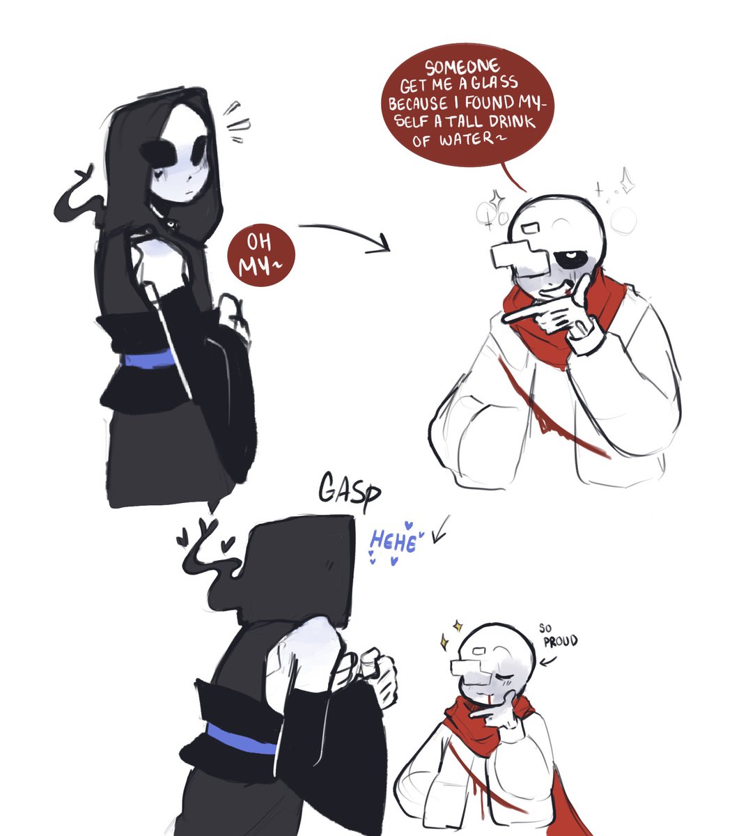 Image tagged with afterdeath reaper!sans geno!sans on Tumblr