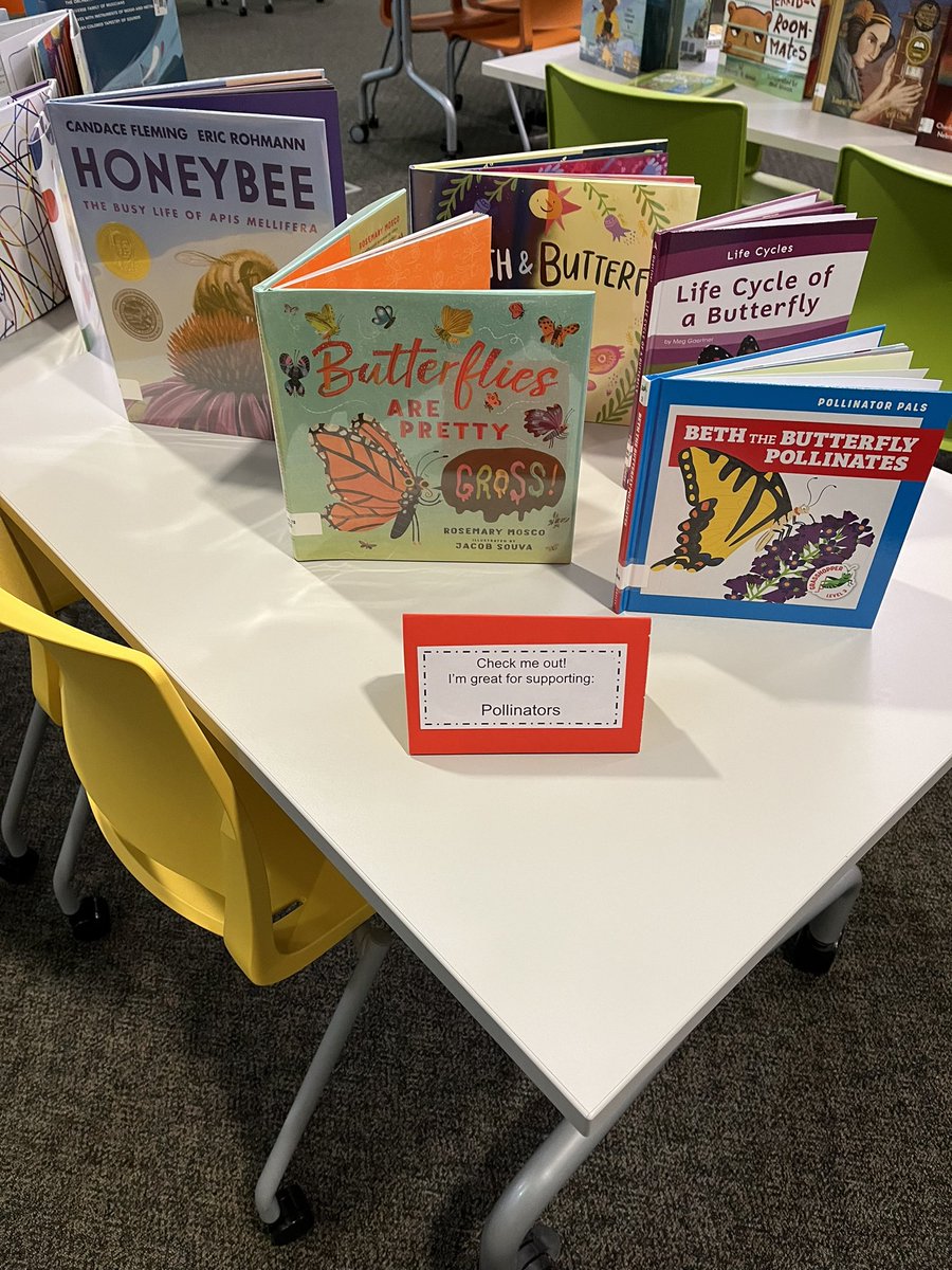 Some great new books to support learning about pollinators 🦋🌸🌻<a href="/YMES2ndGrade/">YMES 2nd Grade</a> <a href="/mill_yates/">YatesMillES</a> <a href="/ReneAlfordAP/">Dr. Rene’ Alford</a> <a href="/YMESPTA/">Yates Mill PTA</a>