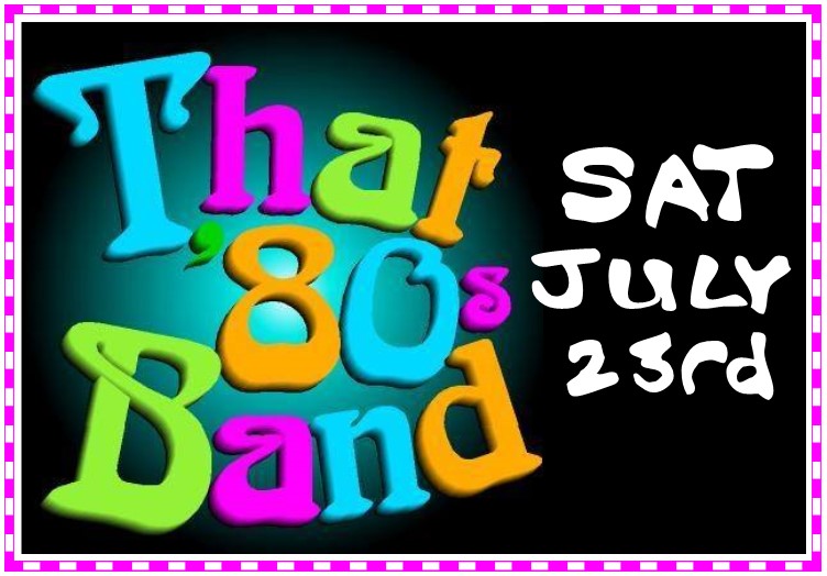 BayViewCG's tweet image. THAT 80’S BAND - Saturday, July 23rd at 7-10PM at Tate’s Place Pavilion
Join the Big 80's Tribute Band on a journey back in time! Step into an era where big hair, big lights and big sound were everything. You'll feel like you are in the middle of an 80's concert.
