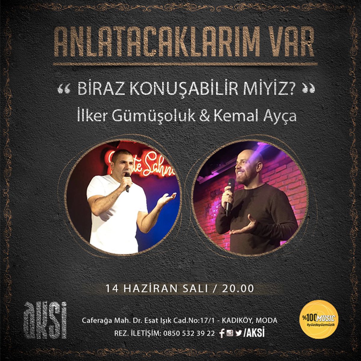 Muhabbetlerine hayranlık duyduğumuz, podcastlerinin müptelası olduğumuz <a href="/ilkergumusoluk/">İlker GÜMÜŞOLUK</a> ve <a href="/kemalayca/">Kemal Ayça</a> 14 Haziran Salı akşamı #AnlatacaklarımVar ‘a konuk oluyor.